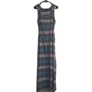 Oh Baby by Motherhood Maternity Dress – Blue/Gray Stripe – Tank Style, Size XL